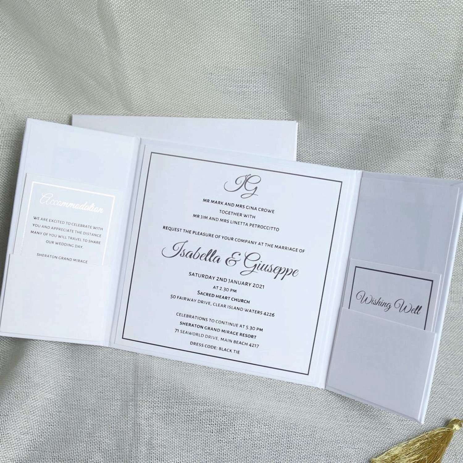 Square Invitation Card Thank You Card Marriage Invitation Customized  White Card